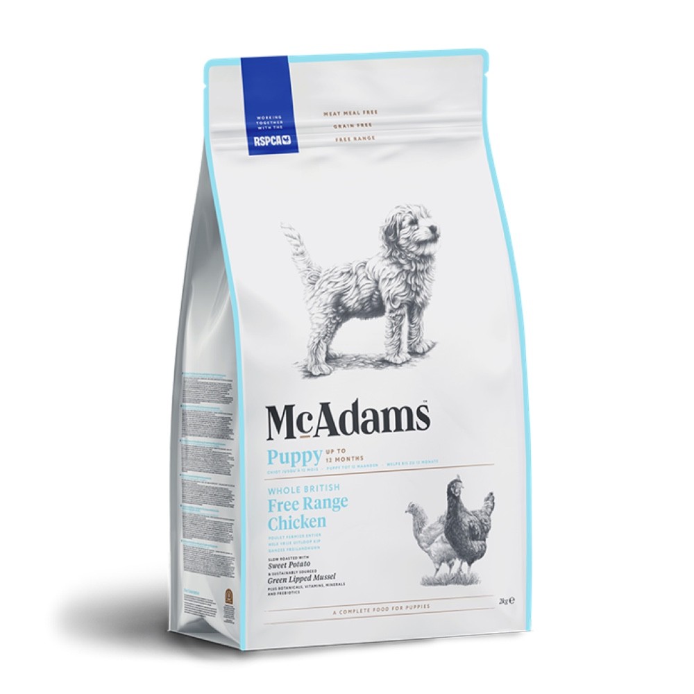 McAdams Mcadams Chicken Puppy Dry Dog Food pet food packaging